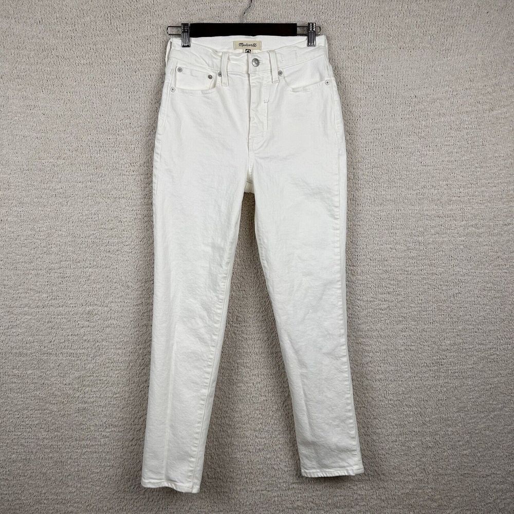 Madewell Jeans Womens 24 White The Perfect Vintage Mom Jeans High Rise (Flawed)